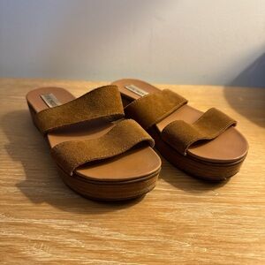 Steve Madden Tan Suede Women's Sandals